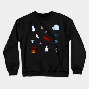 Winter Doodles Sticker Pack Crewneck Sweatshirt